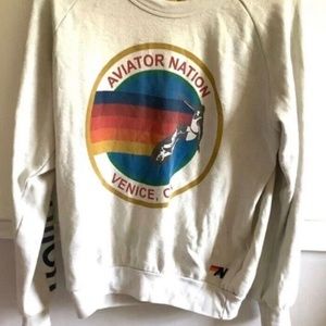 AVIATOR NATION CREAM PULLOVER🤍🤍🤩😃